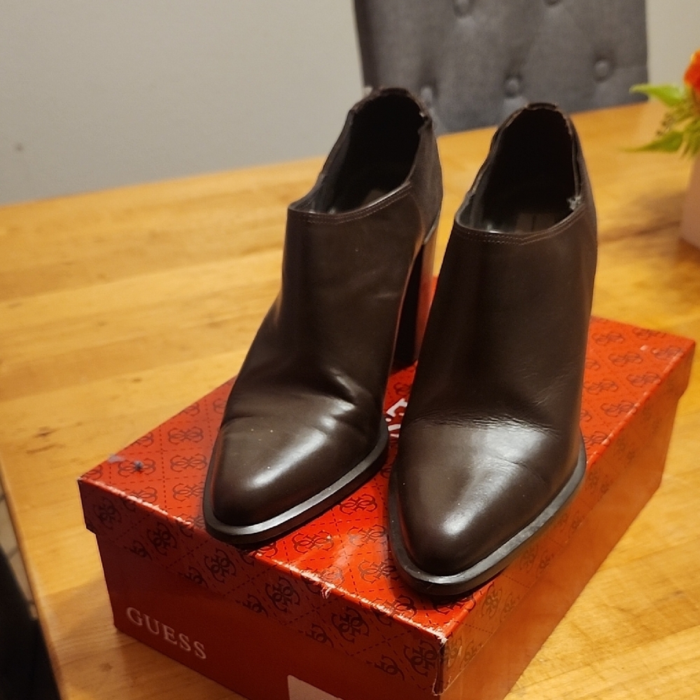 KF Ltd Women's Dark Brown Heeled Boots